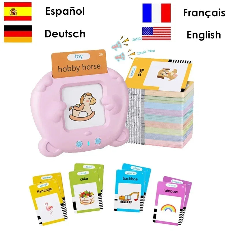 Electronic Audio Book Learn English German Spanish French